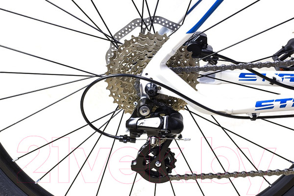 Изображение товара Велосипед STARK Router 27.3 HD 2024 (18, белый металлик/синий)