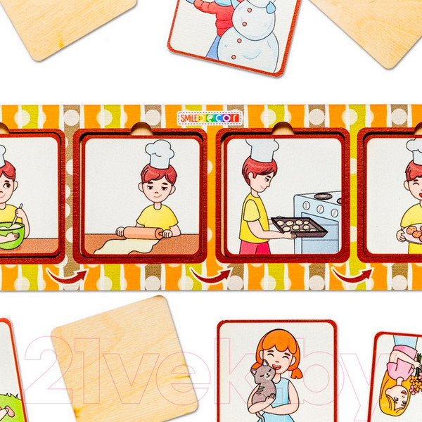 Изображение товара Развивающий игровой набор Smile Decor Сюжетные картинки / 9872678