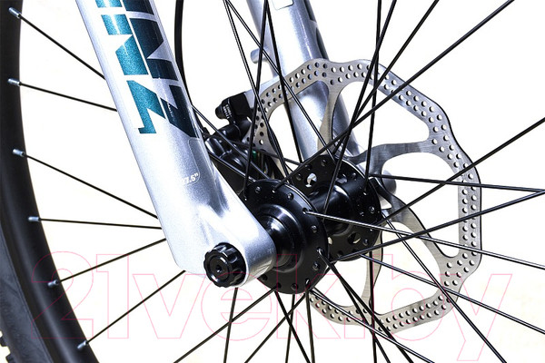 Изображение товара Велосипед STARK Tactic 27.4 HD 2024 (16, серебристый/еловый, разобранный, в коробке)