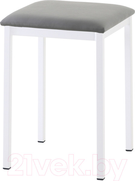 Изображение товара Табурет AMC Comfort 7 Г К6.5 (кожзам графит/белый)