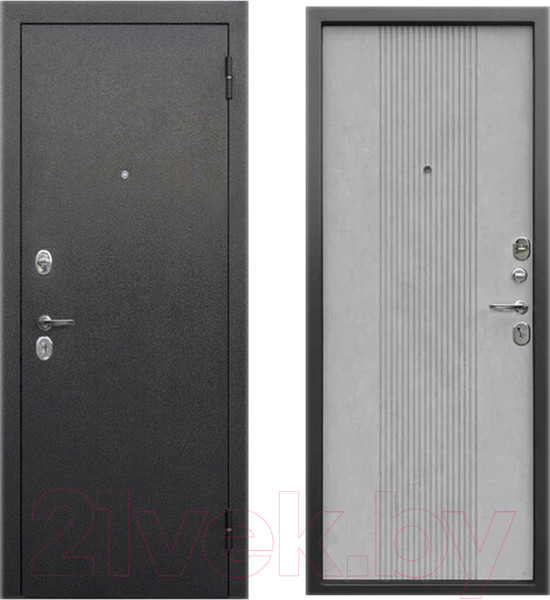 Изображение товара Входная дверь Гарда Nova Серебристый/бетон снежный (86x205, правая)