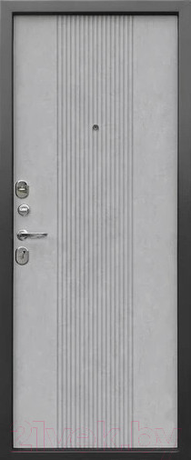Изображение товара Входная дверь Гарда Nova Серебристый/бетон снежный (86x205, левая)