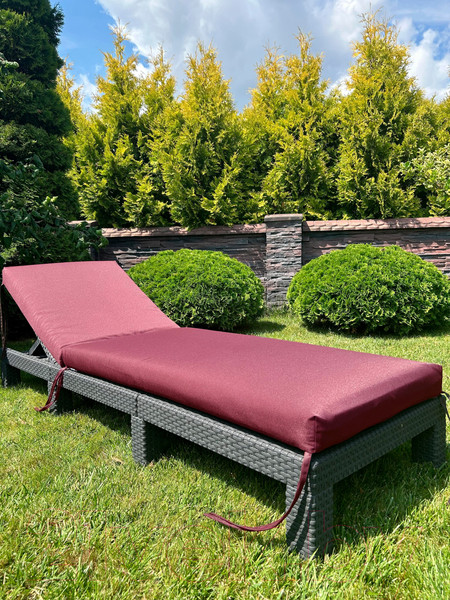 Изображение товара Подушка для садовой мебели Loon Гарди 190x60 / PS.G.190x60-10 (бордовый)