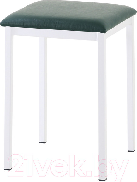 Изображение товара Табурет AMC Comfort 7 Г К6.9 (кожзам зеленый/белый)