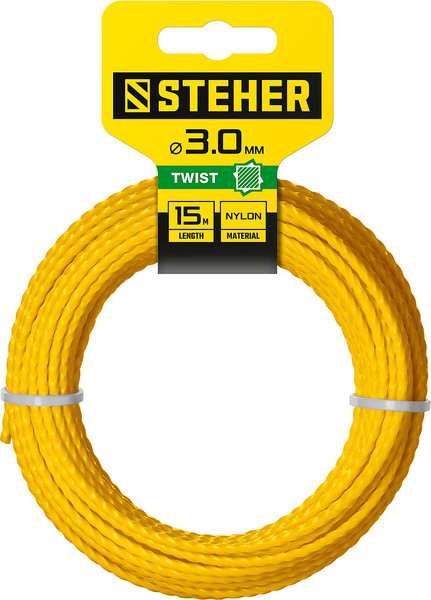 Изображение товара Леска для триммера Steher Квадратная 3.0мм 15м / 75020-3.0