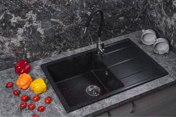Изображение товара Мойка кухонная Marblan Magnum L (черный)