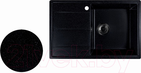 Изображение товара Мойка кухонная Marblan Magnum R (черный)
