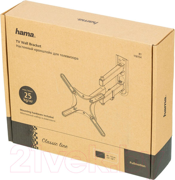 Изображение товара Кронштейн для телевизора Hama R1 118154 (черный)