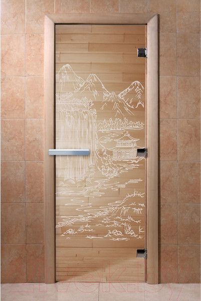 Изображение товара Стеклянная дверь для бани/сауны Doorwood Китай 80x200 / DW03376 (прозрачный)