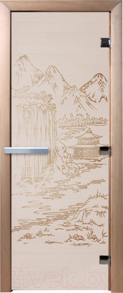 Изображение товара Стеклянная дверь для бани/сауны Doorwood Китай 70x190 / DW01259 (сатин)