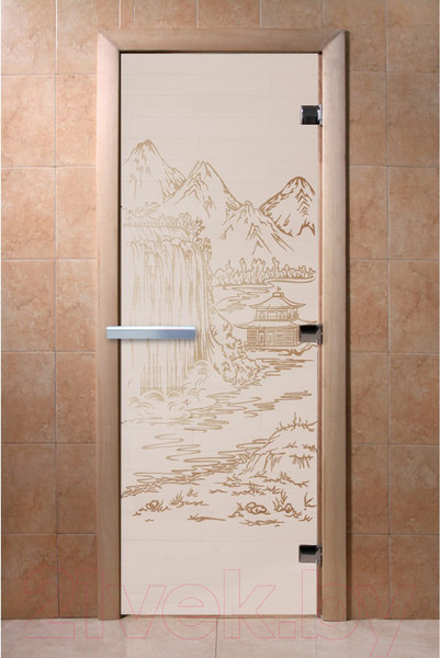 Изображение товара Стеклянная дверь для бани/сауны Doorwood Китай 70x190 / DW01259 (сатин)