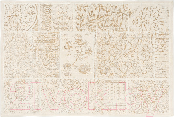 Изображение товара Ковер Karven Nostalji 120х180 / KV 033 (хлопок/вискоза, светло бежевый)