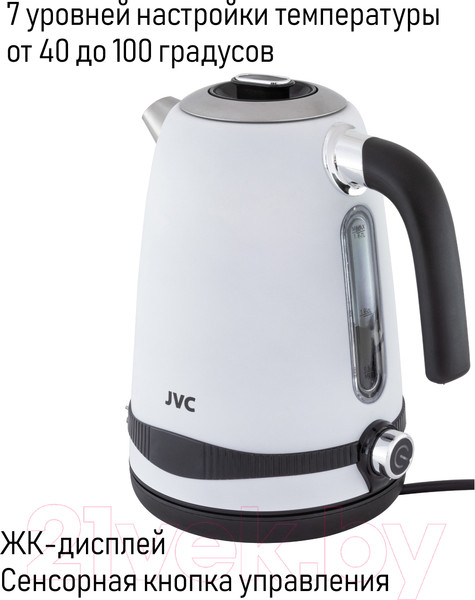 Изображение товара Электрочайник JVC JK-KE1730 (белый)