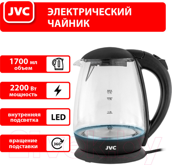 Изображение товара Электрочайник JVC JK-KE1508