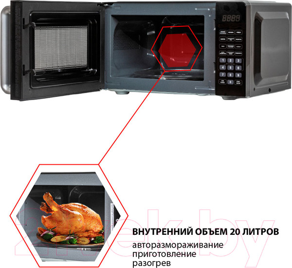 Изображение товара Микроволновая печь JVC JK-MW367S