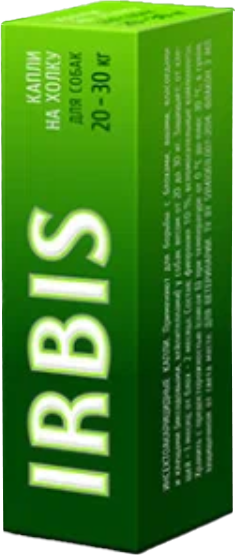 Изображение товара Капли от блох IRBIS Инсектоакарицидные для собак от 20 до 30 кг (3мл)