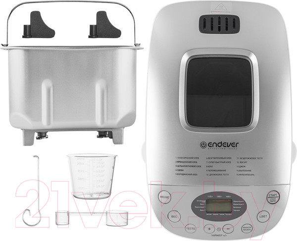 Изображение товара Хлебопечка Endever Skyline MB-65 (белый/серебристый)