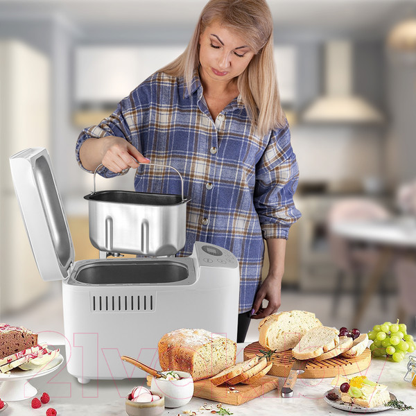 Изображение товара Хлебопечка Endever Skyline MB-65 (белый/серебристый)