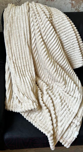 Изображение товара Плед Loon Лайнз 210x210 / PLE-210.LNZ-4 (бежевый)