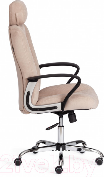 Изображение товара Кресло офисное Tetchair Oxford хром/флок (бежевый)