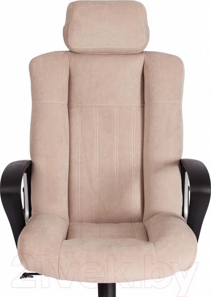 Изображение товара Кресло офисное Tetchair Oxford хром/флок (бежевый)