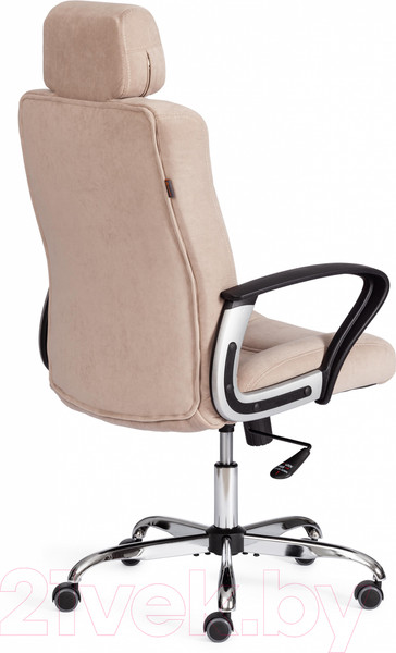 Изображение товара Кресло офисное Tetchair Oxford хром/флок (бежевый)