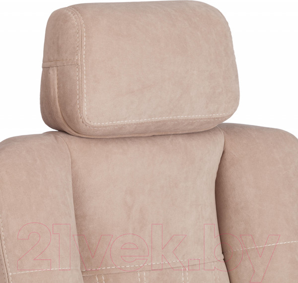 Изображение товара Кресло офисное Tetchair Oxford хром/флок (бежевый)