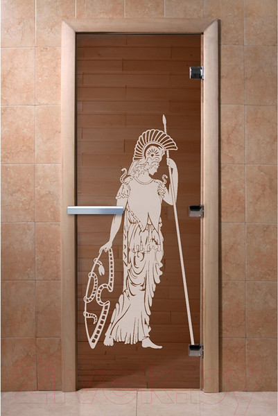 Изображение товара Стеклянная дверь для бани/сауны Doorwood Рим 70x190 / DW01279 (бронза)