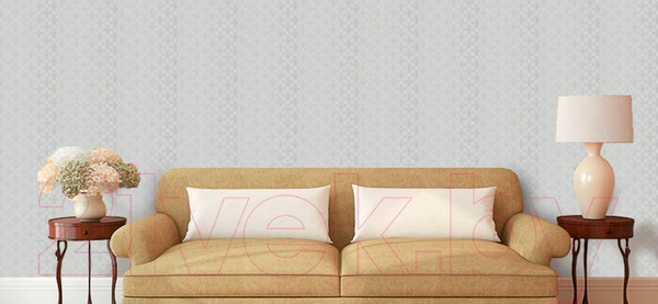 Изображение товара Бумажные обои Московская Обойная Фабрика Жанет 234762-5 дуплекс (серый)