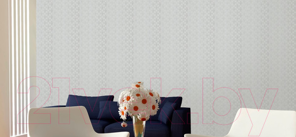 Изображение товара Бумажные обои Московская Обойная Фабрика Жанет 234762-5 дуплекс (серый)