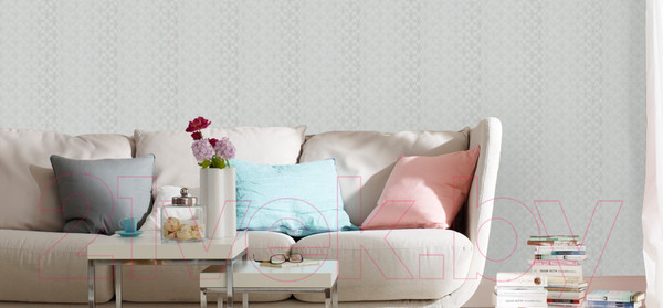 Изображение товара Бумажные обои Московская Обойная Фабрика Жанет 234762-5 дуплекс (серый)