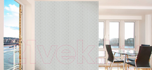 Изображение товара Бумажные обои Московская Обойная Фабрика Жанет 234762-5 дуплекс (серый)