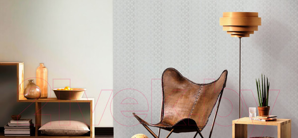 Изображение товара Бумажные обои Московская Обойная Фабрика Жанет 234762-5 дуплекс (серый)