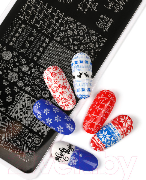 Изображение товара Пластина для стемпинга E.Mi №14 Зимний день