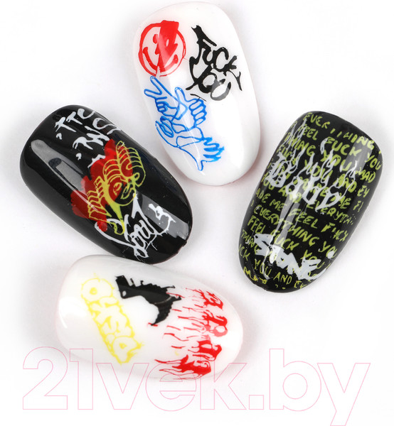 Изображение товара Пластина для стемпинга E.Mi №2 Граффити