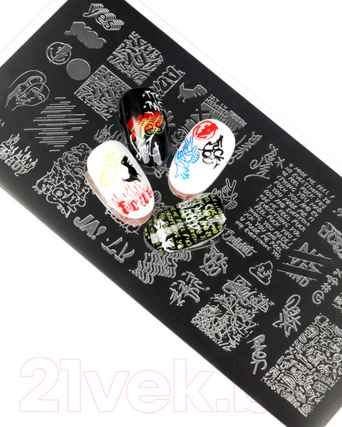 Изображение товара Пластина для стемпинга E.Mi №2 Граффити