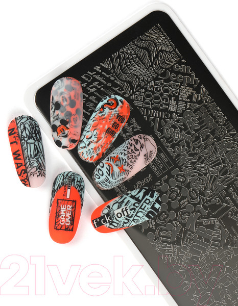 Изображение товара Пластина для стемпинга E.Mi №7 Текст