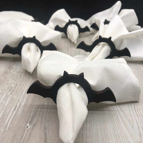 Изображение товара Набор сервировочных салфеток ОМурМебель Летучая мышь с кольцами (6шт)