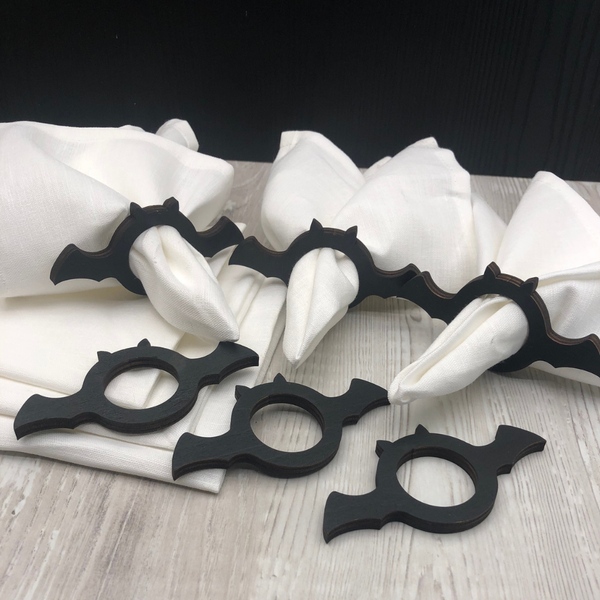 Изображение товара Набор сервировочных салфеток ОМурМебель Летучая мышь с кольцами (6шт)