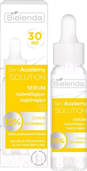 Изображение товара Сыворотка для лица Bielenda Skin Academy Solution Выравнивающая тон кожи (30мл)