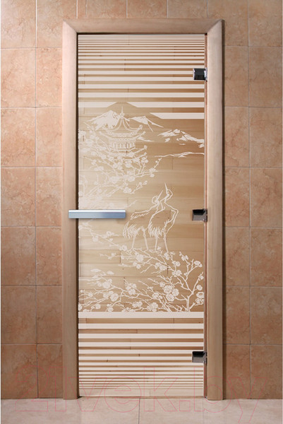 Изображение товара Стеклянная дверь для бани/сауны Doorwood Япония 70x190 / DW02681 (прозрачный)