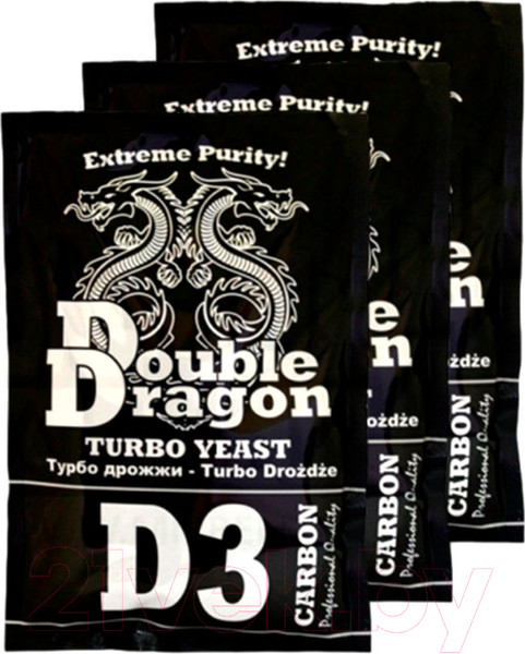 Изображение товара Дрожжи Double Dragon D3 Carbon Turbo (3x123г)