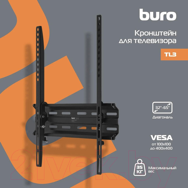 Изображение товара Кронштейн для телевизора Buro TL3 (черный)