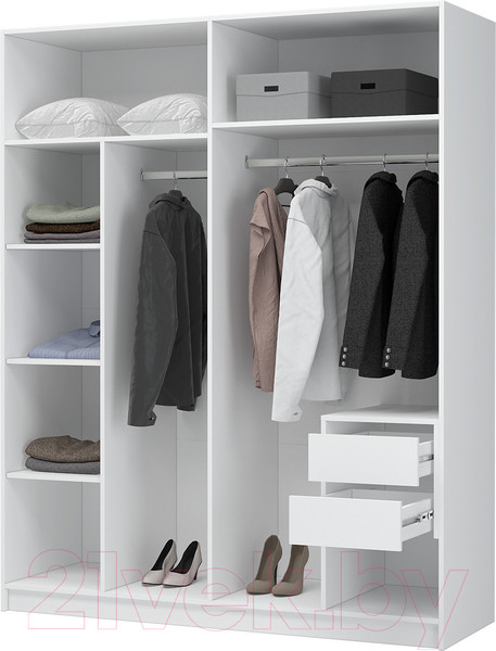 Изображение товара Шкаф Стендмебель Лион ШК-03 4-х створчатый (белый)