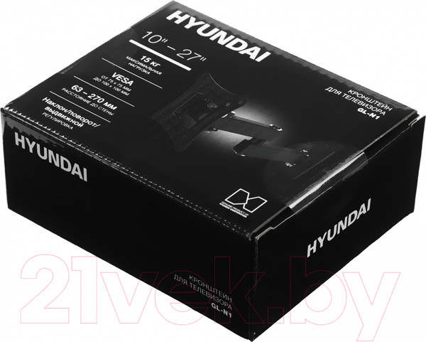 Изображение товара Кронштейн для телевизора Hyundai GL-N1 (черный)