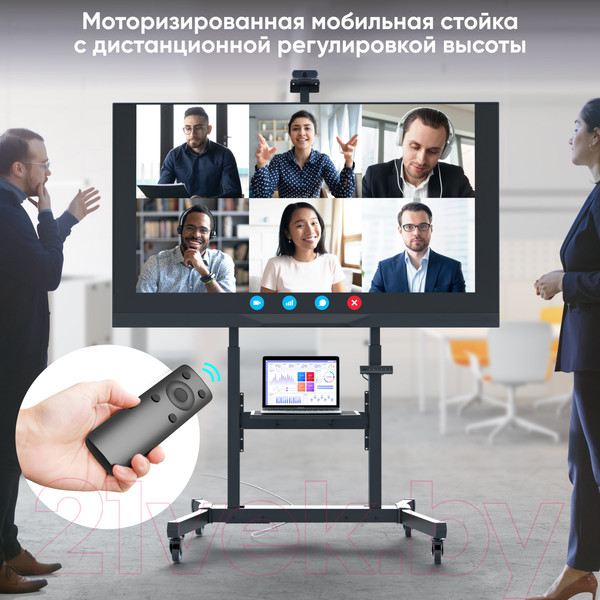Изображение товара Стойка для ТВ/аппаратуры Onkron ELift TS1991 (черный)