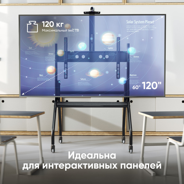 Изображение товара Стойка для ТВ/аппаратуры Onkron TS2080 (черный)