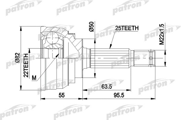 Изображение товара ШРУС Patron PCV1026