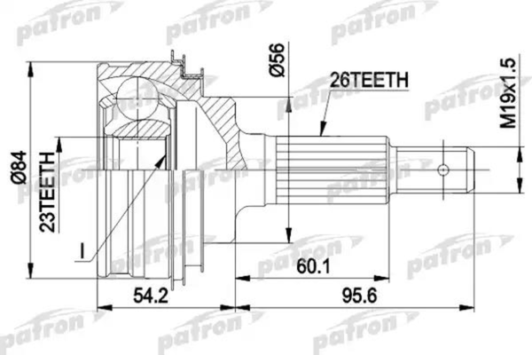 Изображение товара ШРУС Patron PCV1030