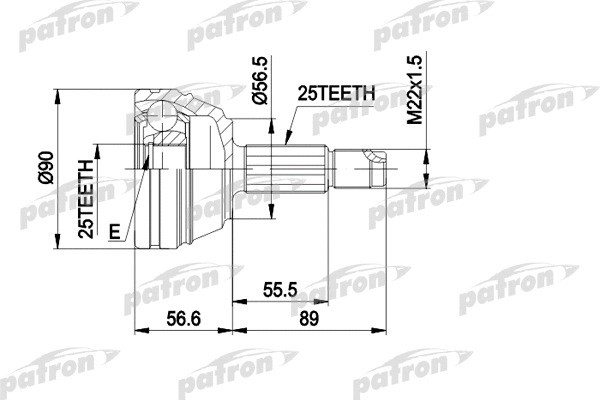 Изображение товара ШРУС Patron PCV1198